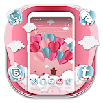 Cover Image of Télécharger Pink Heart Love Launcher Theme  APK