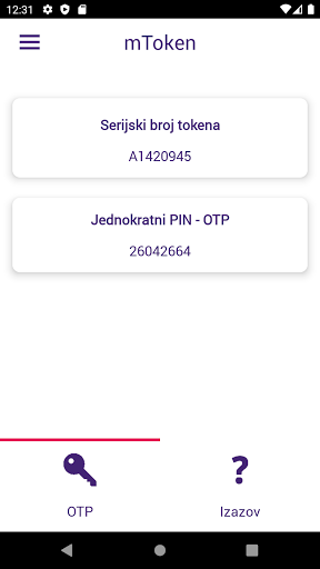 BKS mToken Hrvatska Screen 2