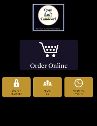 Android application Oran Tandoori screenshort