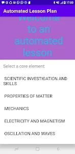 Automated Lesson Plan