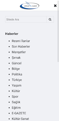 Android application Şırnak Haber 73 screenshort