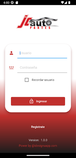 Android application jcautopartes screenshort