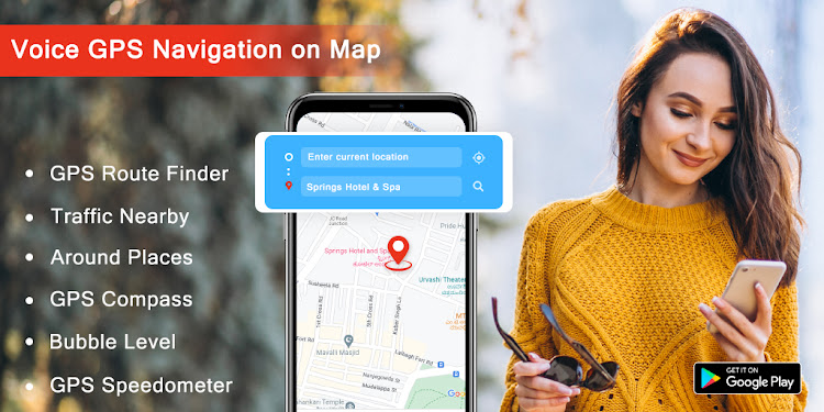 Voice GPS Navigation on Map - 1.3 - (Android)