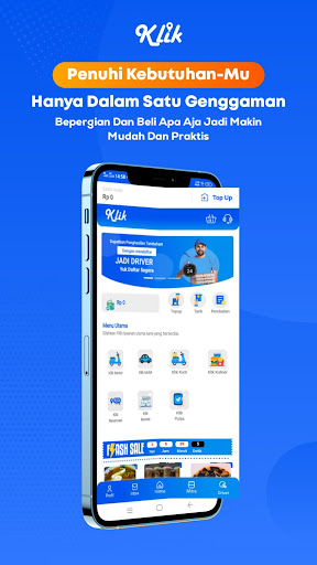 Android application kliktransportasi screenshort