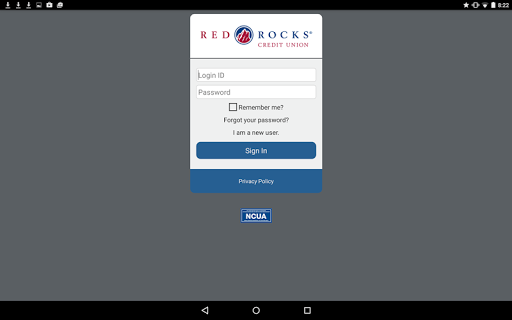 Red Rocks Mobile Banking Screen 3