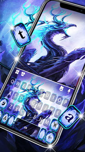 Fire Dragon Keyboard Backgroun Screen 3