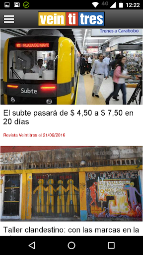Revista Veintitres Screen 3
