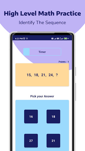 Speed Mental Math Practice Screen 3