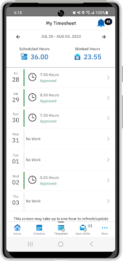 Compass Time Screen 3