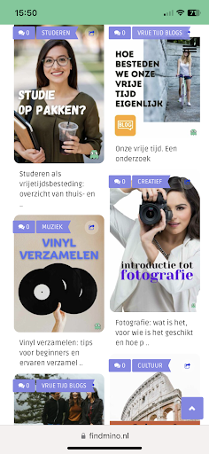 Findmino.nl: De vrijetijds app Screen 3