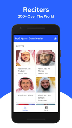 Android application Mp3 Quran Downloader screenshort
