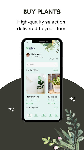 Android application Wishfy : Plants & Gardening screenshort