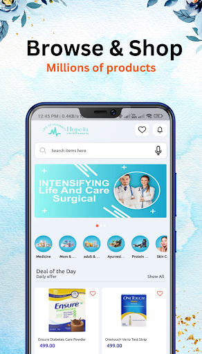 Android application Hope4u Pharmacy Marketplace screenshort