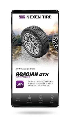 Android application Nexen Tire USA screenshort