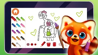 Game screenshot Coloring for kids with Rocky apk download