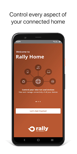 Android application Rally Home screenshort