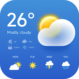 időjárás jelentés:Időjárás app ikonjának képe