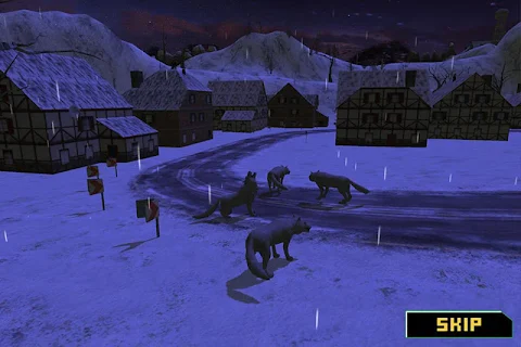 Wild Wolf Hunter Winter Sniper