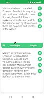 screenshot of Azerbaijani - English Translat