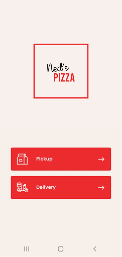 Android application Ned's Pizza screenshort