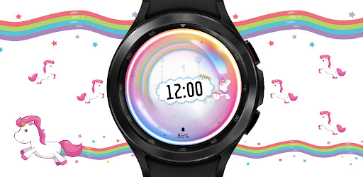 Android application Watch Face Unicorn Animated screenshort