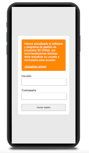 Android application ORLIFAB screenshort