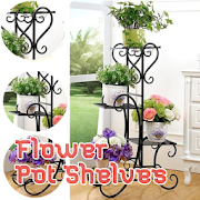 Iron Flower Pot Shelves