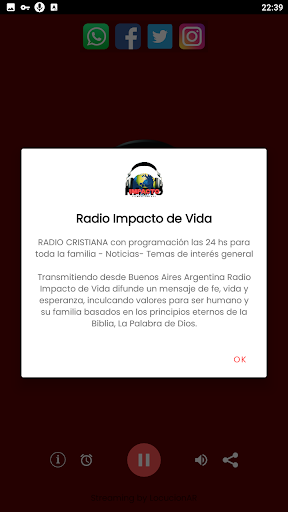 Radio Impacto de Vida Screen 3