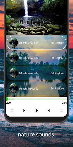 Android application relaxing music : calm , sleep screenshort