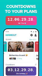 Howbout: Social calendar Capture d'écran