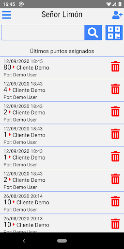 Fidelización de Clientes Screen 2