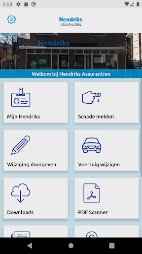 Android application Hendriks Assurantiën screenshort