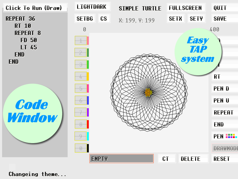 Captura de Pantalla 8 Simple Turtle Coding App - practice & learn LOGO android