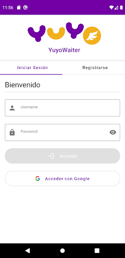 Android application YUYO Waiter screenshort