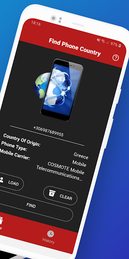 Find Phone Country Screen 2