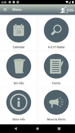 Android application Waste Wise Gympie Council screenshort