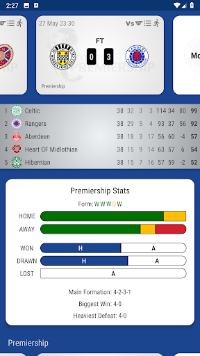 Android application Rangers FC Fan App screenshort