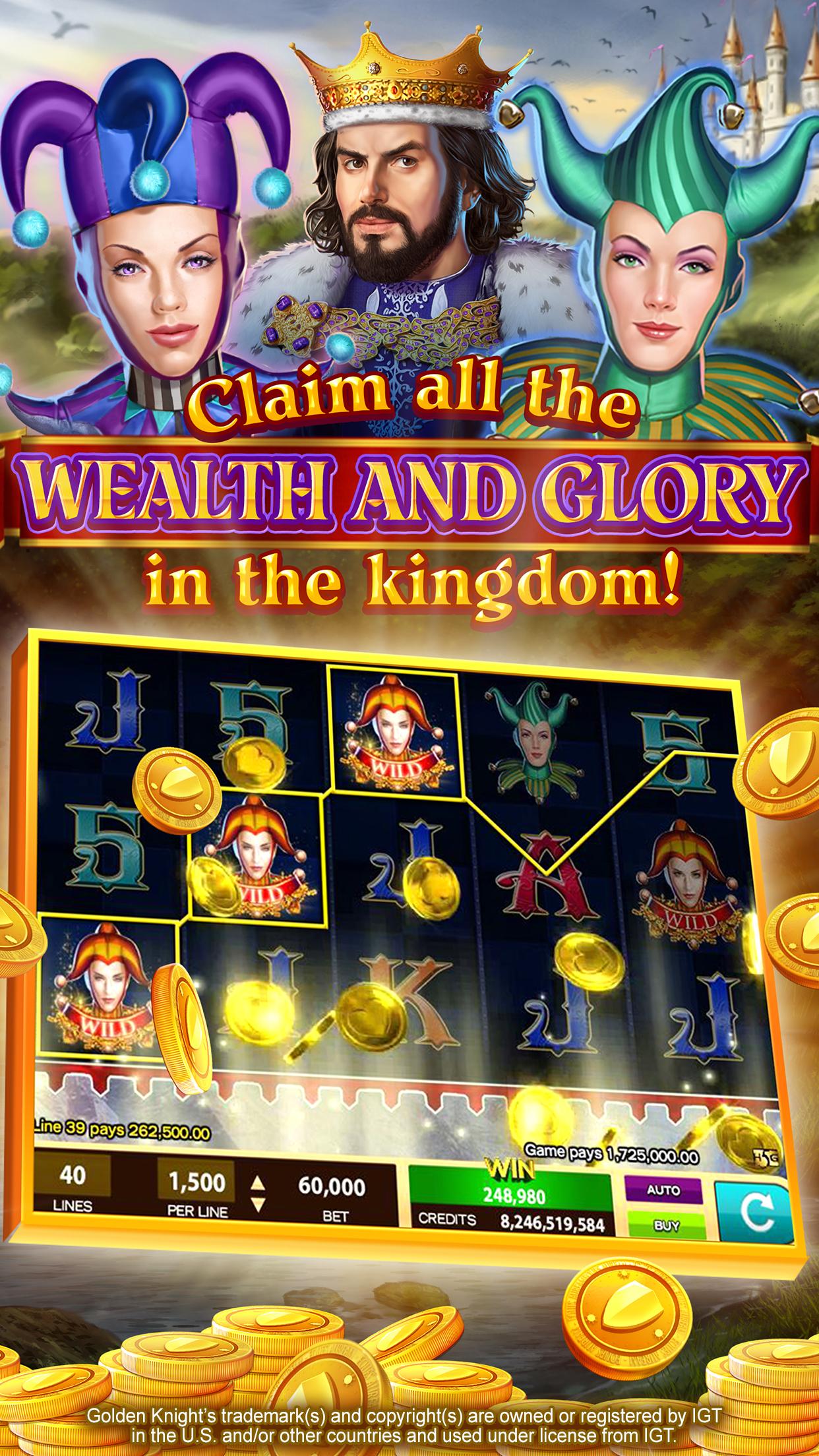 Android application Golden Knight Casino – Mega Win Kingdom Slots screenshort