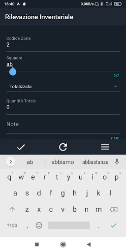 Negoziando APP Warehouse Screen 3