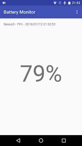 Android application Battery Monitor screenshort