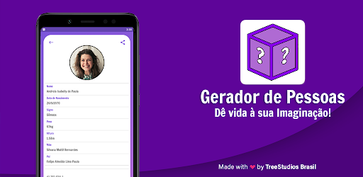 Android application Gerador de Pessoas screenshort