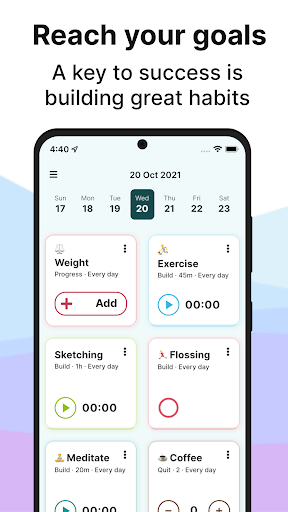 Android application Timecap: Habit Tracker App screenshort