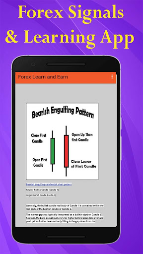 Forex Signals and Learning App Screen 3