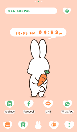 Android application Bunny and Carrot Theme +HOME screenshort