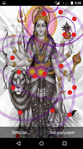 Android application Durga Mata Live Wallpaper screenshort