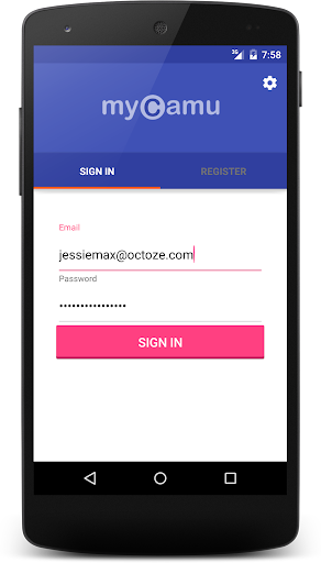 Android application MyCamu Lite screenshort