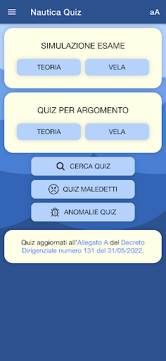 Android application Nautica Quiz screenshort