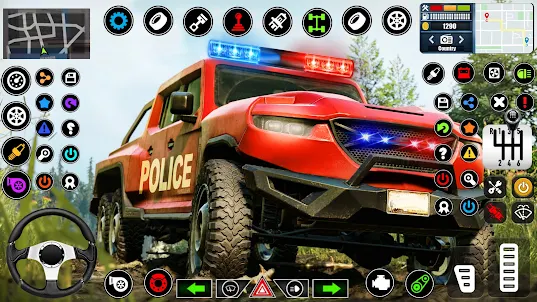 경찰 몬스터 트럭 게임 3D