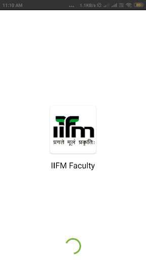 Android application IIFM Faculty screenshort