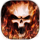 Fire Skull Keyboard Theme icon